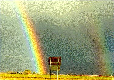 {Beatiful double rainbow in Oregon}